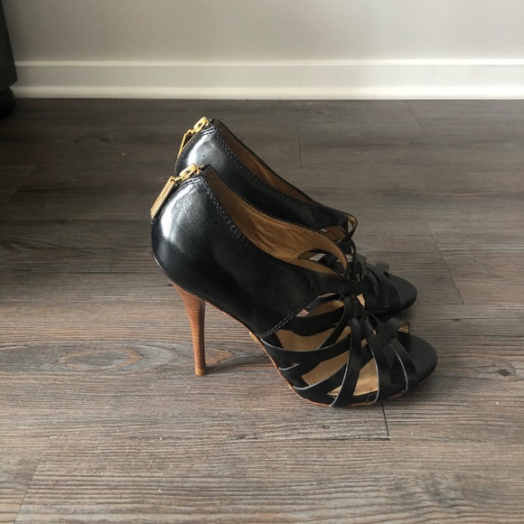 L.A.M.B. Stiletto Sandal- Black Leather - Picture 3 of 3